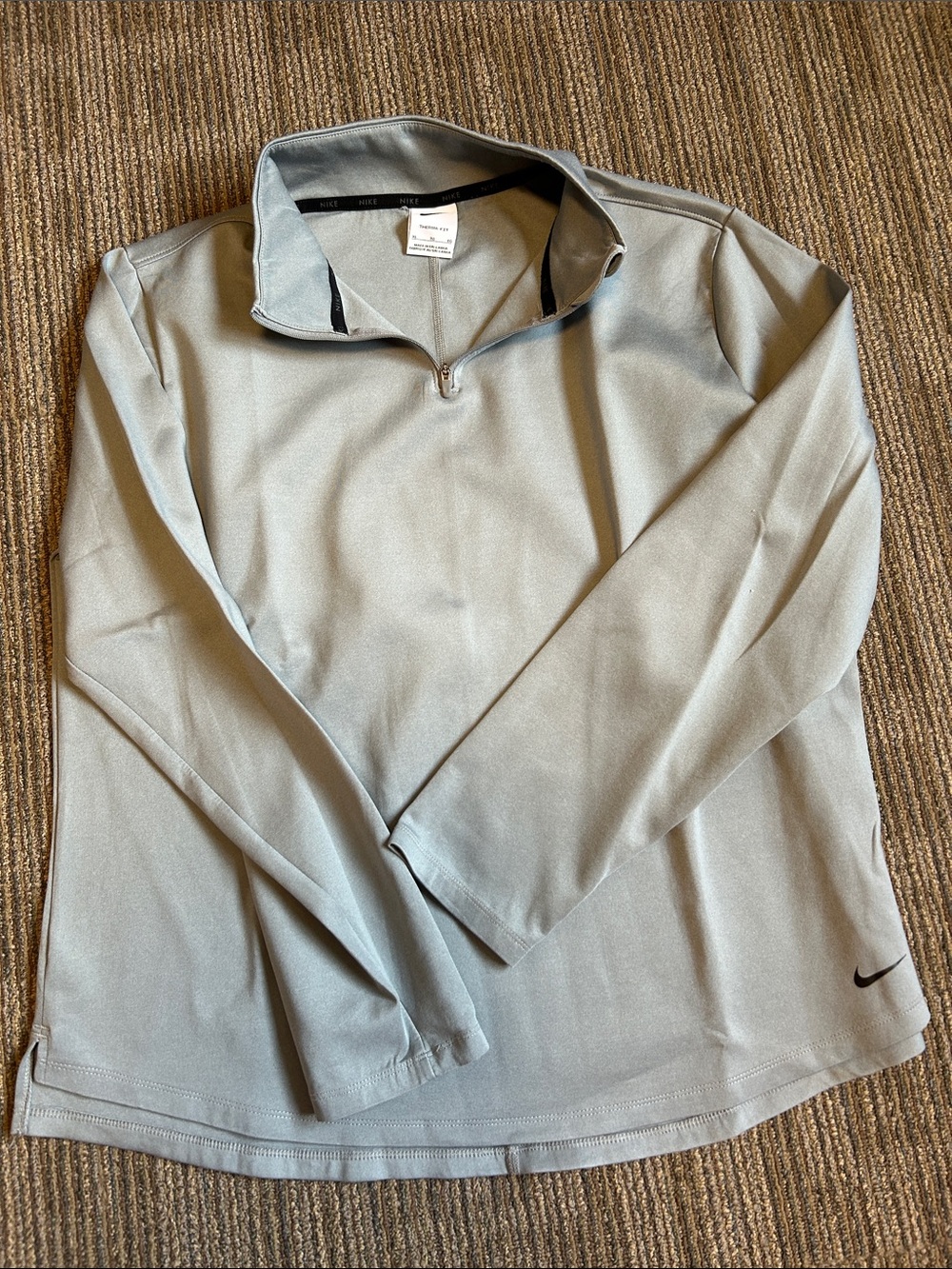 Nike Gray Quarter-Zip Pullover